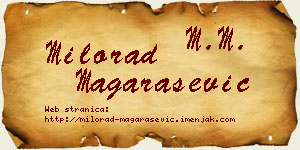 Milorad Magarašević vizit kartica